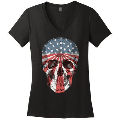 Distressed Undefeated World War Champs Women's V-Neck T-Shirt