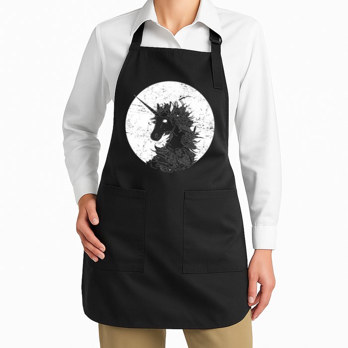 Distressed Unicorn Emblem Apron