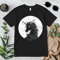 Distressed Unicorn Emblem Premium T-Shirt