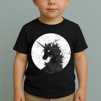 Distressed Unicorn Emblem Toddler T-Shirt