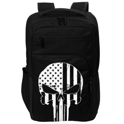 Distressed USA American Skull Impact Tech Backpack