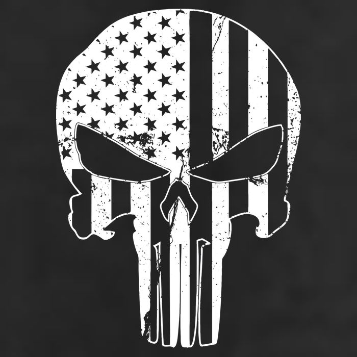 Distressed USA American Skull 11oz C Handle Ceramic Mug