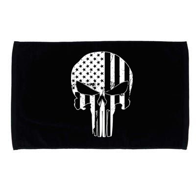 Distressed USA American Skull Microfiber Hand Towel