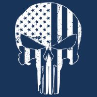 Distressed USA American Skull Cool Comfort Performance Bucket Hat