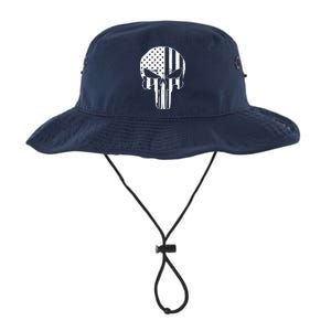 Distressed USA American Skull Legacy Cool Fit Booney Bucket Hat