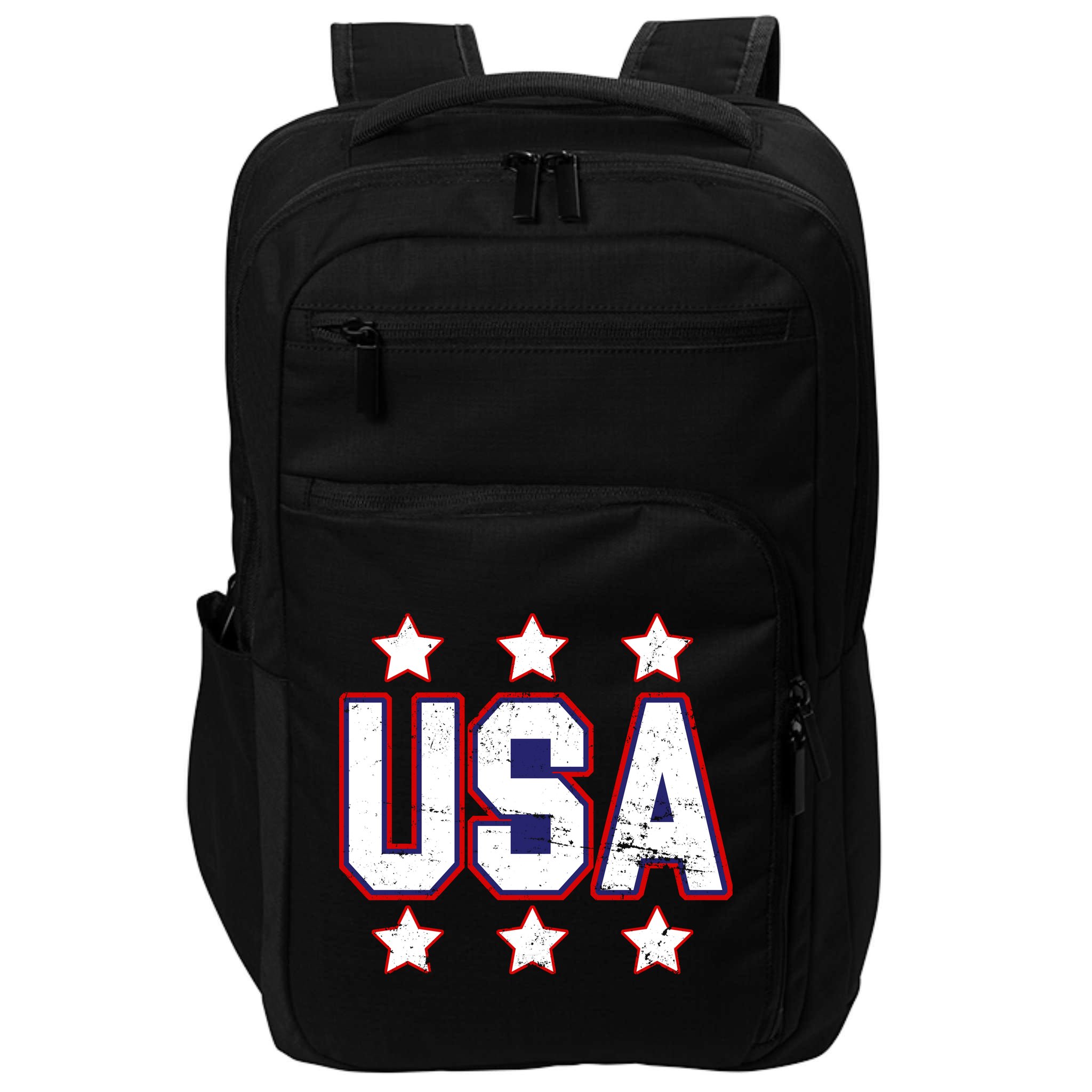 Distressed USA Patriotic Logo Impact Tech Backpack
