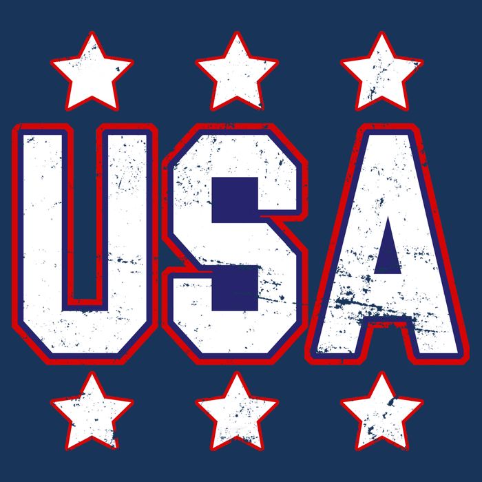 Distressed USA Patriotic Logo 7 Panel Mesh Trucker Snapback Hat