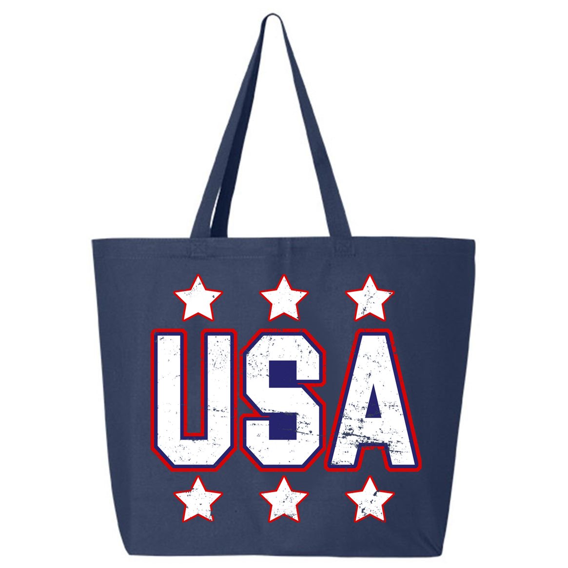 Distressed USA Patriotic Logo 25L Jumbo Tote