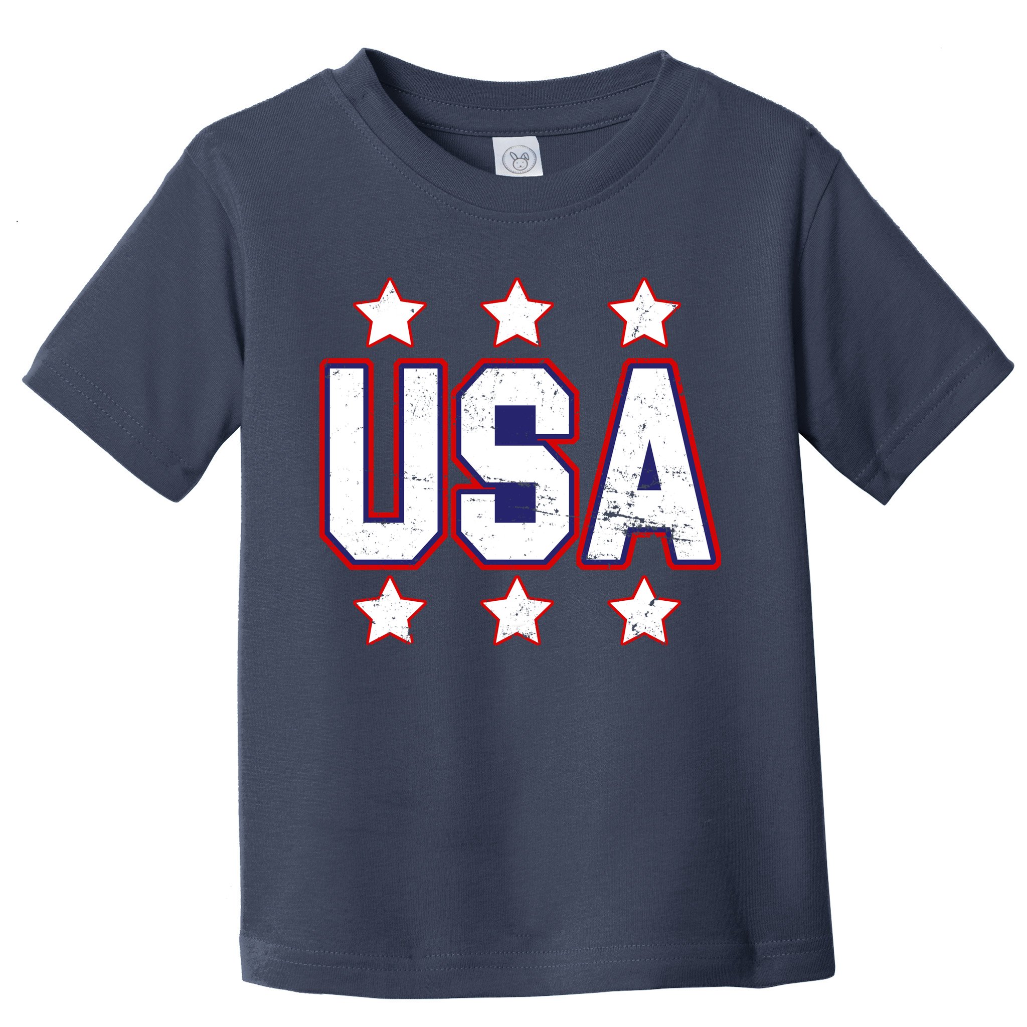 Distressed USA Patriotic Logo Toddler T-Shirt