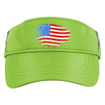 Distressed USA Waving Flag Adult Drive Performance Visor