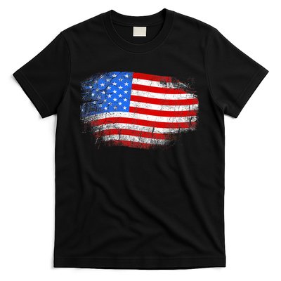 Distressed USA Waving Flag T-Shirt