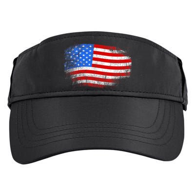 Distressed USA Waving Flag Adult Drive Performance Visor