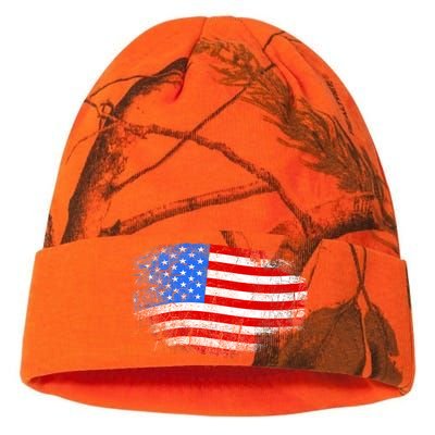 Distressed USA Waving Flag Kati Licensed 12" Camo Beanie