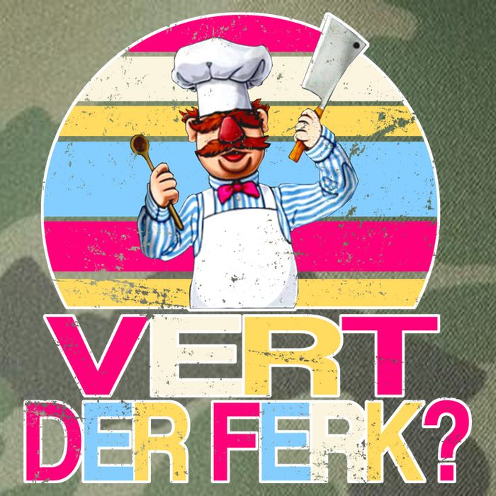 Distressed Vert Der Ferk Retro Chef Legacy Tie Dye Trucker Hat