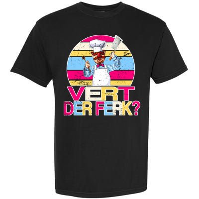 Distressed Vert Der Ferk Retro Chef Garment-Dyed Heavyweight T-Shirt