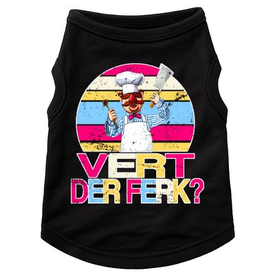 Distressed Vert Der Ferk Retro Chef Doggie Tank