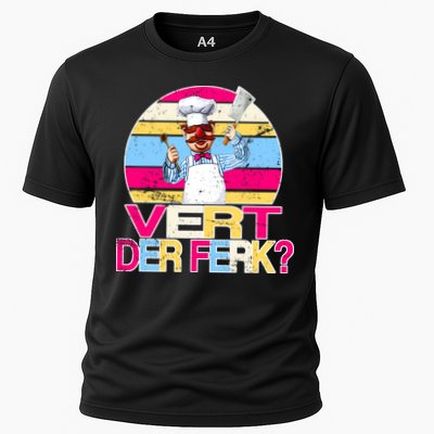 Distressed Vert Der Ferk Retro Chef Performance Shirt