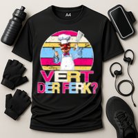Distressed Vert Der Ferk Retro Chef Performance Shirt