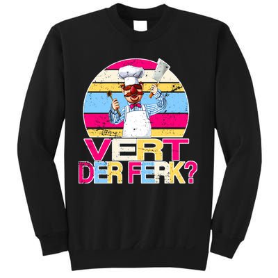 Distressed Vert Der Ferk Retro Chef Sweatshirt