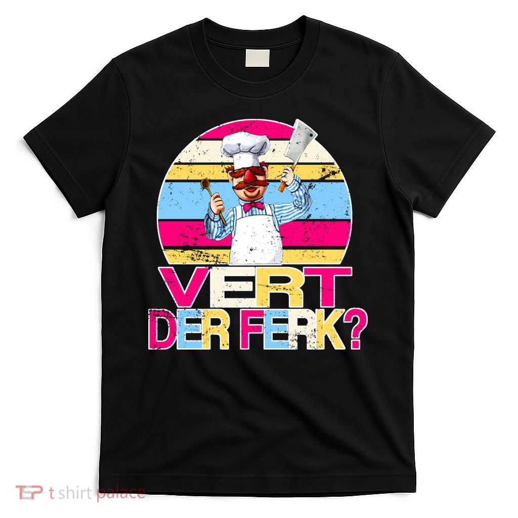 Distressed Vert Der Ferk Retro Chef T-Shirt