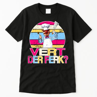 Distressed Vert Der Ferk Retro Chef Tall T-Shirt