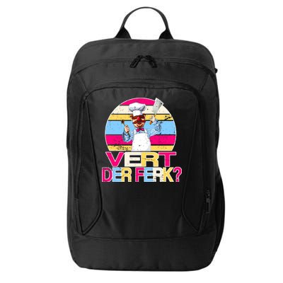 Distressed Vert Der Ferk Retro Chef City Backpack