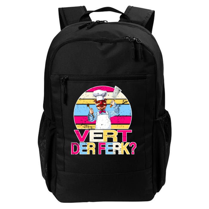 Distressed Vert Der Ferk Retro Chef Daily Commute Backpack