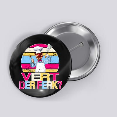 Distressed Vert Der Ferk Retro Chef Button