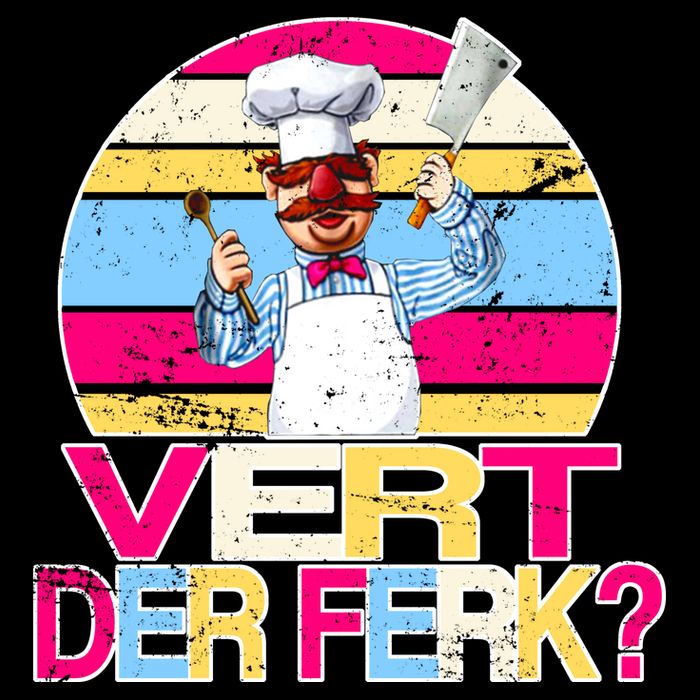 Distressed Vert Der Ferk Retro Chef 7-Panel Snapback Hat