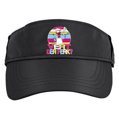Distressed Vert Der Ferk Retro Chef Adult Drive Performance Visor