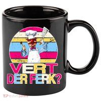 Distressed Vert Der Ferk Retro Chef 11oz C Handle Ceramic Mug