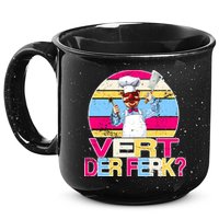 Distressed Vert Der Ferk Retro Chef 15oz Campfire Ceramic Mug