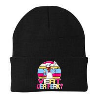 Distressed Vert Der Ferk Retro Chef Beanie