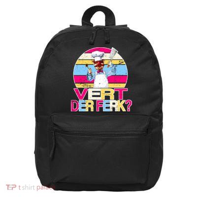 Distressed Vert Der Ferk Retro Chef 16 in Basic Backpack