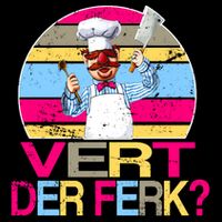 Distressed Vert Der Ferk Retro Chef 16oz Travel Tumbler