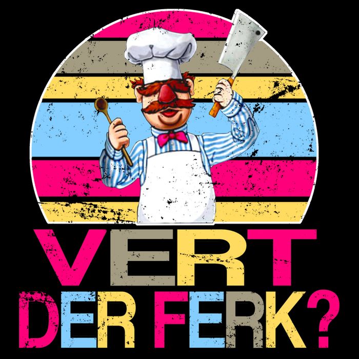 Distressed Vert Der Ferk Retro Chef 16oz Travel Tumbler