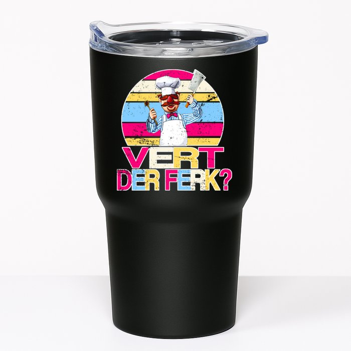 Distressed Vert Der Ferk Retro Chef Tumbler