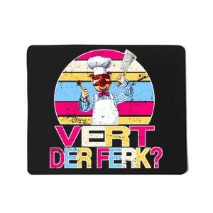 Distressed Vert Der Ferk Retro Chef Mousepad