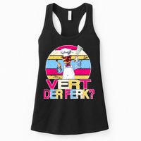Distressed Vert Der Ferk Retro Chef Womens Tank Top