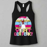Distressed Vert Der Ferk Retro Chef Womens Tank Top