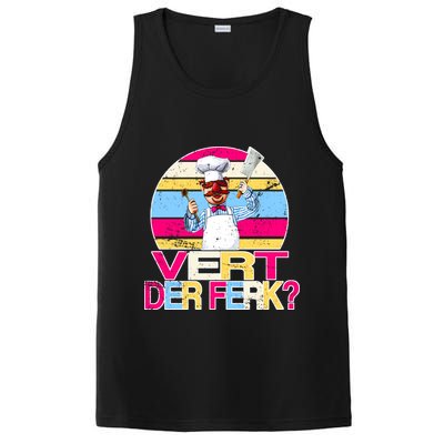 Distressed Vert Der Ferk Retro Chef PosiCharge Competitor Tank
