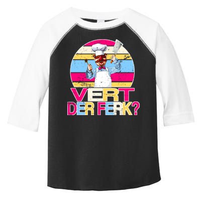 Distressed Vert Der Ferk Retro Chef Toddler Fine Jersey T-Shirt