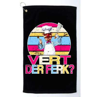 Distressed Vert Der Ferk Retro Chef Golf Towel