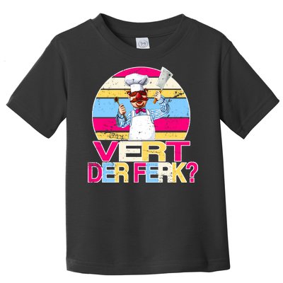 Distressed Vert Der Ferk Retro Chef Toddler T-Shirt