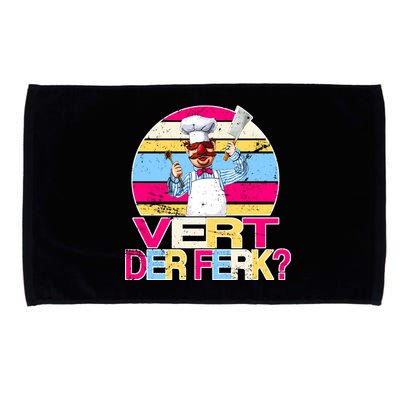 Distressed Vert Der Ferk Retro Chef Microfiber Hand Towel