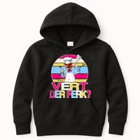 Distressed Vert Der Ferk Retro Chef Kids Hoodie