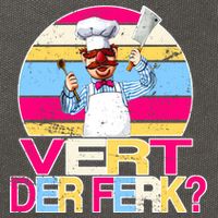 Distressed Vert Der Ferk Retro Chef Cotton Canvas Backpack