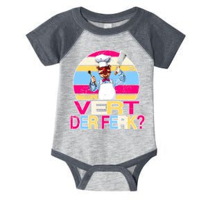 Distressed Vert Der Ferk Retro Chef Infant Baby Jersey Bodysuit