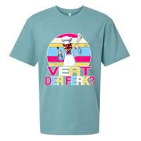 Distressed Vert Der Ferk Retro Chef Sueded Cloud Jersey T-Shirt