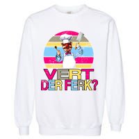 Distressed Vert Der Ferk Retro Chef Garment-Dyed Sweatshirt
